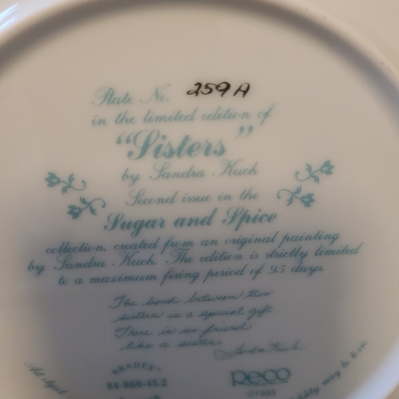 ReCO Decorative Porcelain Plate #259h - Picture 2 of 3